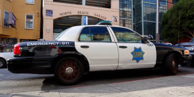 San Francisco, California - 25 Ekim 2023 San Francisco Polis Departmanı