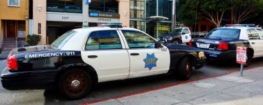 San Francisco, California - 25 Ekim 2023 San Francisco Polis Departmanı