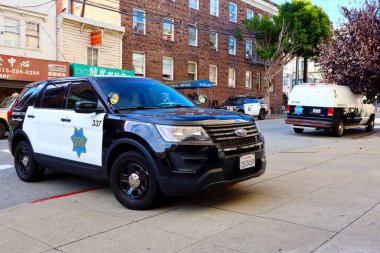 San Francisco, California - 25 Ekim 2023 San Francisco Polis Departmanı