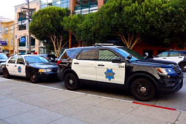 San Francisco, California - 25 Ekim 2023 San Francisco Polis Departmanı