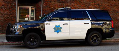 San Francisco, California - 25 Ekim 2023 San Francisco Polis Departmanı