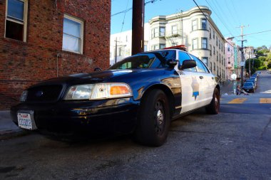 San Francisco, California - 25 Ekim 2023 San Francisco Polis Departmanı