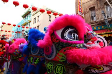 San Francisco, California - 21 Ekim 2023: Çin Mahallesi, San Francisco 'daki Çin etnik mahallesi