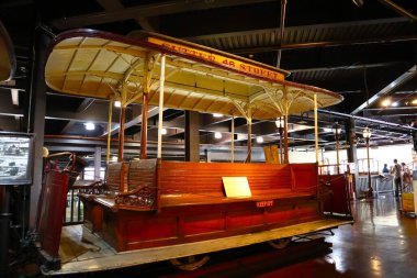 San Francisco, California - 25 Ekim 2023 San Francisco Kablo Araba Müzesi 1201 Mason St..