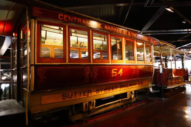 San Francisco, California - 25 Ekim 2023 San Francisco Kablo Araba Müzesi 1201 Mason St..