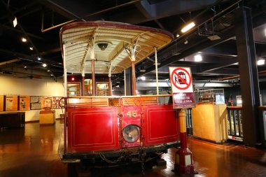 San Francisco, California - 25 Ekim 2023 San Francisco Kablo Araba Müzesi 1201 Mason St..