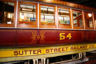 San Francisco, California - 25 Ekim 2023 San Francisco Kablo Araba Müzesi 1201 Mason St..