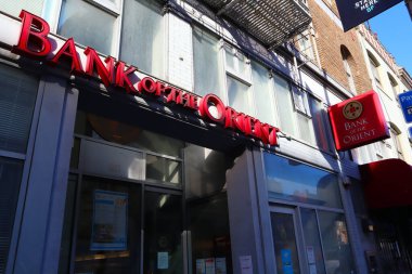 San Francisco, California - 25 Ekim 2023 Çin Mahallesi, San Francisco 'da Çin Mahallesi, Doğu Bankası