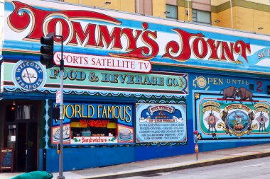 San Francisco, California - 20 Ekim 2023: TOMMY 'nin Dünyaca ünlü Tarihi Restoranı, 1101 Geary Bulvarı, San Francisco