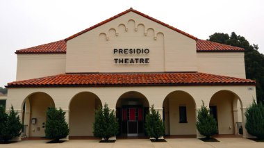San Francisco, California - 24 Ekim 2023: Presidio Tiyatrosu, San Francisco Presidio Ulusal Parkı 'nda yer almaktadır.
