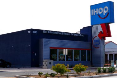 Las Vegas, Nevada - 7 Aralık 2023: IHOP, International House of Pancakes, 1809 S Las Vegas Bulvarı, Las Vegas, NV
