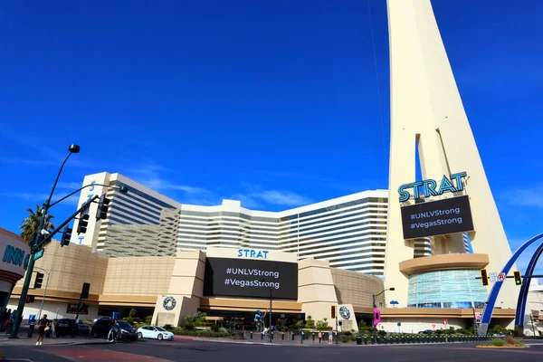 Las Vegas Nevada December 2023 Strat Hotel Casino Tower Located — Stock Photo, Image