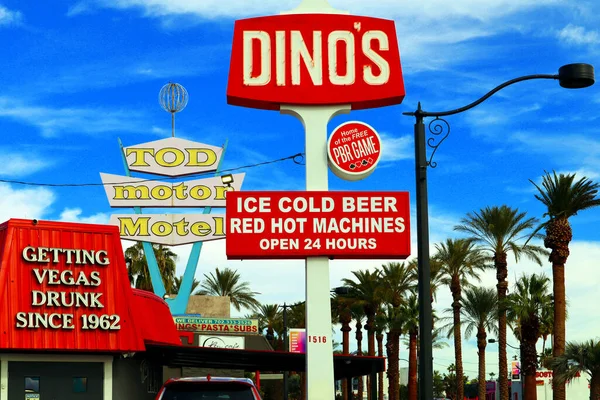 Las Vegas Nevada December 2023 Dino Lounge Historic Place Known — Stock Photo, Image