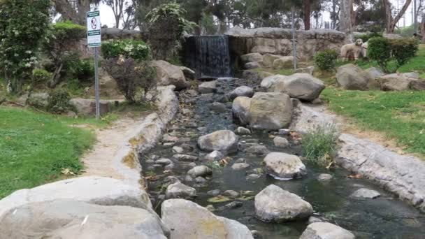 Los Angeles California Doris Japanese Garden Ved Kenneth Hahn State – stockvideo