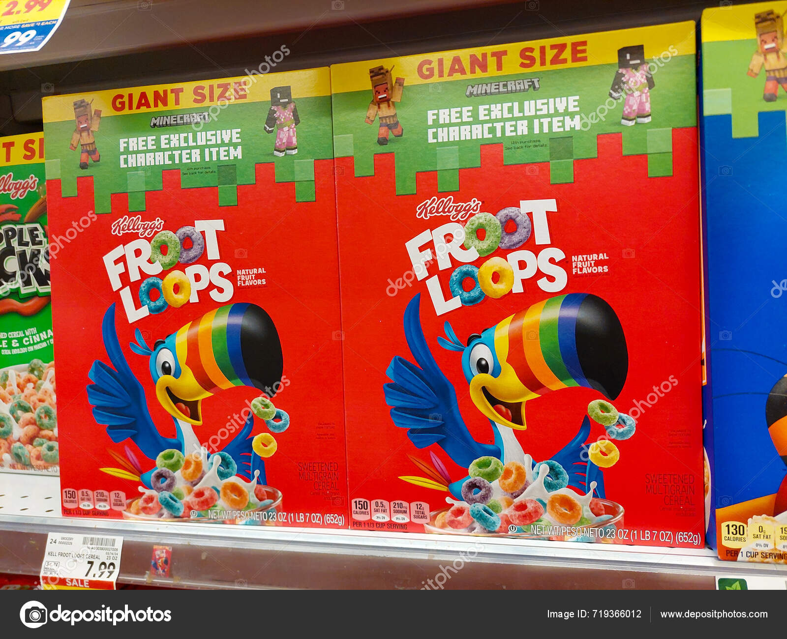 Los Angeles California Mayo 2024 Kellogg Froot Loops Cereales Estante