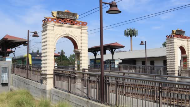 Los Angeles California May 2024 Los Angeles Metro Rail Line — Stockvideo