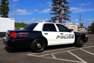 El Monte, LA County, California - 25 Mayıs 2024: El Monte Polis Aracı