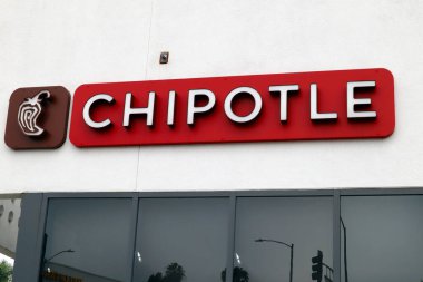 Los Angeles, California - 9 Temmuz 2024: Chiptole Meksika Lokantası