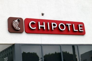 Los Angeles, California - 9 Temmuz 2024: Chiptole Meksika Lokantası