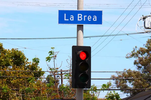 stock image Los Angeles, California - 17 July 2024: La Brea Avenue sign