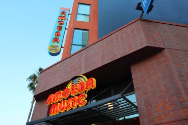 Los Angeles, California - 9 Temmuz 2024: Amoeba Müzik Mağazası 6200 Hollywood Bulvarı 'nda yer almaktadır.