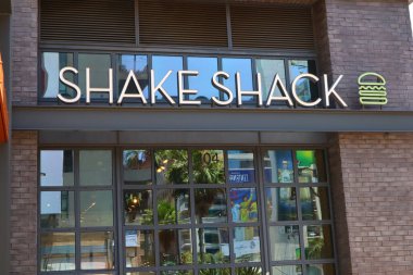 Hollywood, Los Angeles, Kaliforniya 16 Temmuz 2024 Shake Shack fast food restoranı