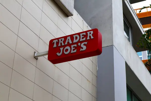 stock image West Hollywood, California - July 12, 2024: TRADER JOE'S American chain of Grocery Store