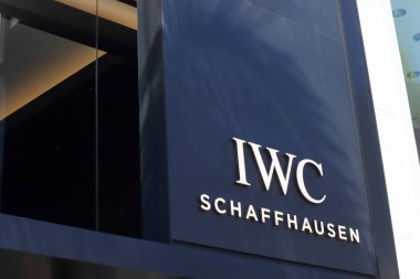 Beverly Hills, California - July 18, 2024: IWC SCHAFFHAUSEN fashion store on Rodeo Drive, Beverly Hills clipart