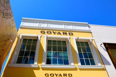 Beverly Hills, California - 18 Temmuz 2024: Rodeo Drive, Beverly Hills 'deki GOYARD moda mağazası