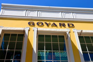 Beverly Hills, California - 18 Temmuz 2024: Rodeo Drive, Beverly Hills 'deki GOYARD moda mağazası