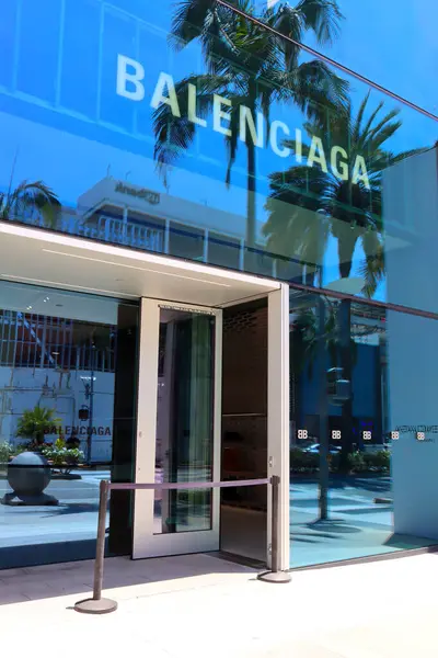 stock image Beverly Hills, California - July 18, 2024: BALENCIAGA fashion store on Rodeo Drive, Beverly Hills 