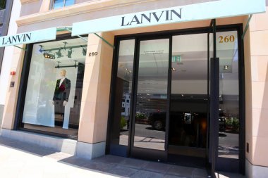 Beverly Hills, California - 18 Temmuz 2024: Rodeo Drive, Beverly Hills 'deki LANVIN moda mağazası