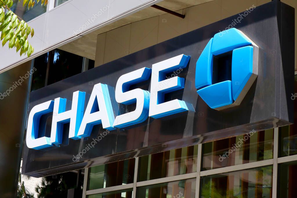 Los Angeles, California - 11 May 2024: CHASE BANK, American multinational investment Bank, deposit account and Financial Services
