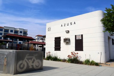 Azusa, California - 13 Mayıs 2024: Azusa Metro Tren İstasyonu
