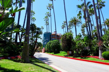 Beverly Hills, California - 21 Haziran 2024: Beverly Hills Oteli, 9641 Sunset Bulvarı, Beverly Hills, Kaliforniya