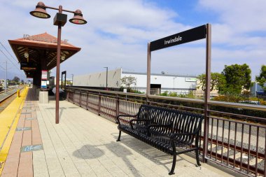 Irwindale, Los Angeles County, California - 17 Haziran 2024 Irwindale Metro Tren İstasyonu