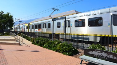 Arcadia, LA County, California 14 Mayıs 2024: Los Angeles Metro Tren İstasyonu Arcadia Metro İstasyonu
