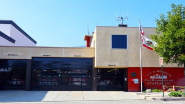 Monrovia (LA County), Kaliforniya - 19 Mayıs 2024: Monrovia İtfaiye Merkezi, İtfaiye Merkezi 101