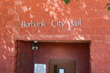 Burbank, LA County, California - 18 Haziran 2024: Burbank City JAIL 198 N 3. Cadde, Burbank