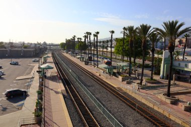 Burbank, LA County, California - 18 Haziran 2024: Burbank Merkez İstasyonu 201 Kuzey Front Caddesi, Burbank