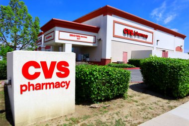 Temple City, LA County, California - 9 Haziran 2024: CVS Eczane, Amerikan perakende ve sağlık şirketi
