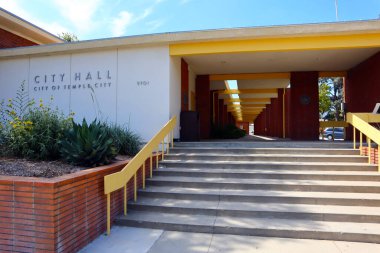Temple City, California - 9 Haziran 2024: 9701 E Las Tunas, Temple City 'de bulunan belediye binası