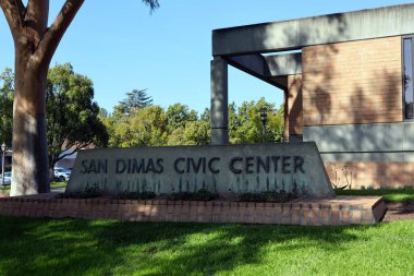 San Dimas, Kaliforniya - 1 Şubat 2025: San Dimas Şehir Merkezi, Los Angeles