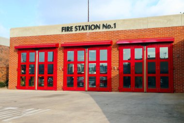 El Segundo, California - 19 Ocak 2025: El Segundo İtfaiye Departmanı, İtfaiye İstasyonu 1, acil müdahale ve itfaiye hizmetleri