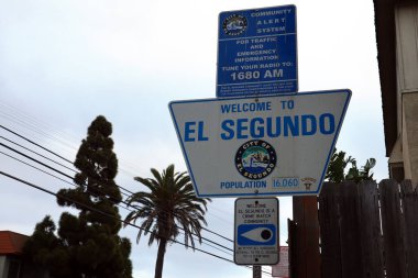 El Segundo, California - 19 Ocak 2025: El Segundo Tabelasına Hoşgeldiniz