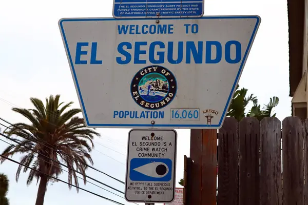 El Segundo, California - 19 Ocak 2025: El Segundo Tabelasına Hoşgeldiniz