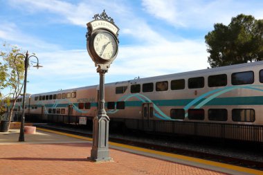 Claremont, California - 19 Aralık 2024: Güney Kaliforniya 'daki Claremont Tren İstasyonu