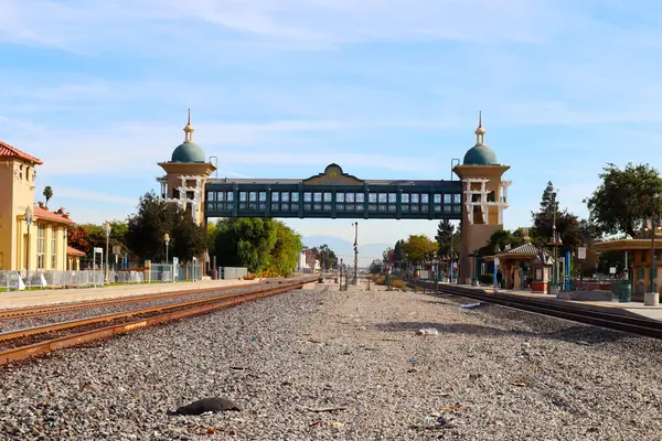 Pomona, California - 20 Aralık 2024: Tarihi Pomona Tren İstasyonu