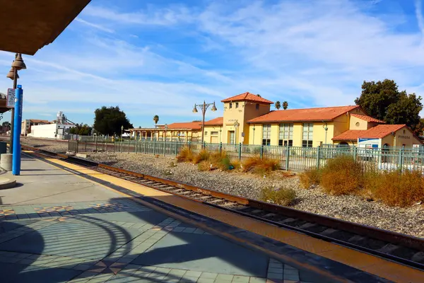 Pomona, California - 20 Aralık 2024: Tarihi Pomona Tren İstasyonu