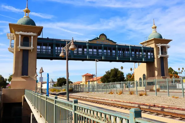 Pomona, California - 20 Aralık 2024: Tarihi Pomona Tren İstasyonu